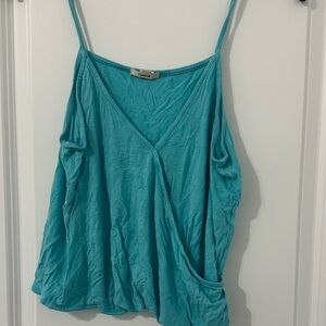 Timing Teal Crop Camisole Top